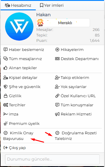 wf kimlik doğrulama